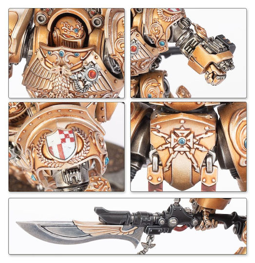 Miniatură Dreadnought Custodian Legio Custodes Warhammer Horus Heresy