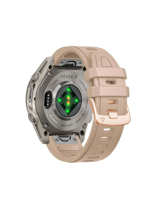 Tech-Protect Силиконова Каишка за Garmin Fenix 5s 5s Plus 6s 6s Pro 7s 8 9 9 Pro 43 mm Орехова 5906302399895