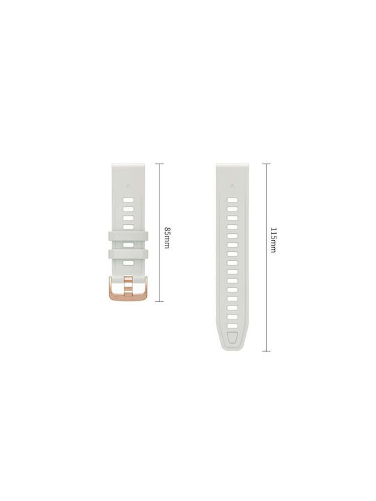 Tech-Protect Silicone Каишка за Garmin Fenix 5s 5s Plus 6s 6s Pro 7s 8 9 9 Pro 43 Mm Сива мъгла 5906302399871