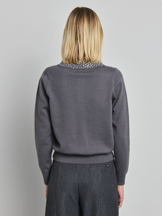 Damen-Polo-Shirt Smoke