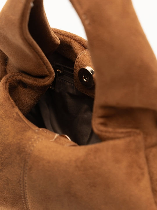 Women's Suede Shoulder Bag Brown