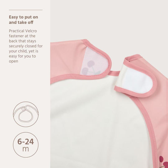 Meyco Waterproof Fabric Coverall with Hoop & Loop Fastener & Sleeves Soft Rose