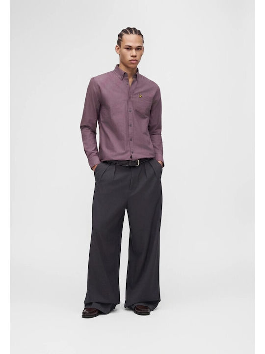 Cămașă cu Mâneci Lungi, Croială Regular Fit, Haze Purple