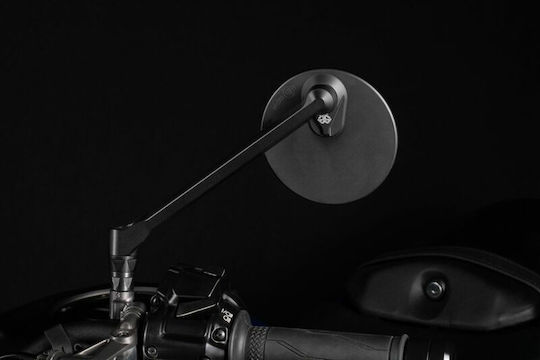Gilles Tooling Огледало за кормило Moon Ляв M04-03-l-bd Анодизиран Мат Алуминий 1 Бр