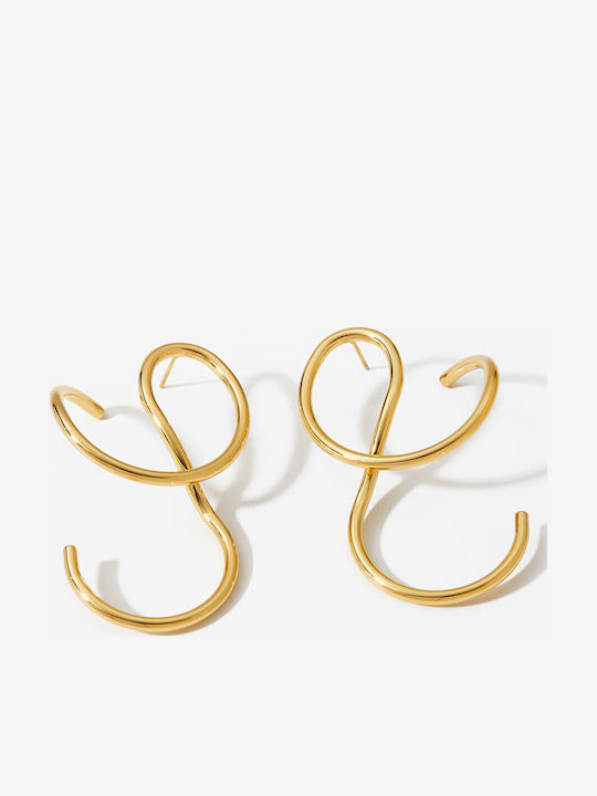 Gold Steel Convertible Earrings Gold Steel Convertible Earrings