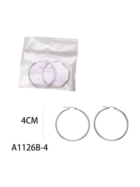 Steel Hoop Earrings 2.5cm