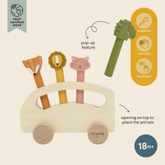 Animal-Fahrzeug aus Holz für Kinder ab 18 Monaten