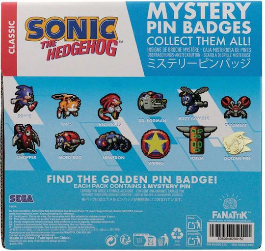 Sonic Hedgehog Mystery Abzeichen Blind Box Display Set 12 Stück