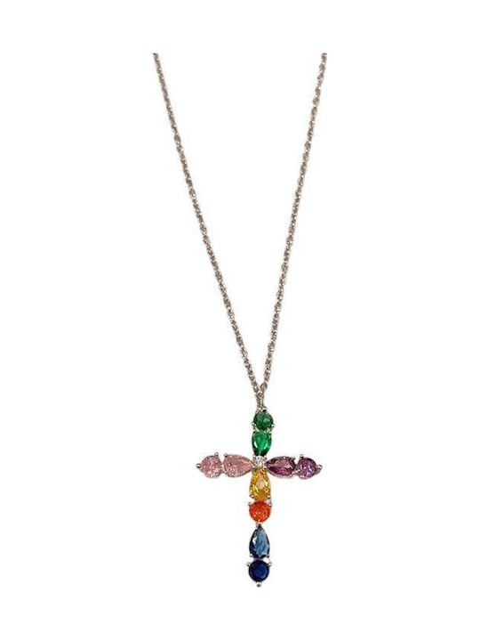 Women's Steel Cross with Chain