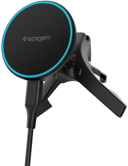 Spigen Gerätehalterung mit Kabelloser Ladung 15W MagSafe Schwarz Spigen Gerätehalterung mit Kabelloser Ladung 15W MagSafe Schwarz