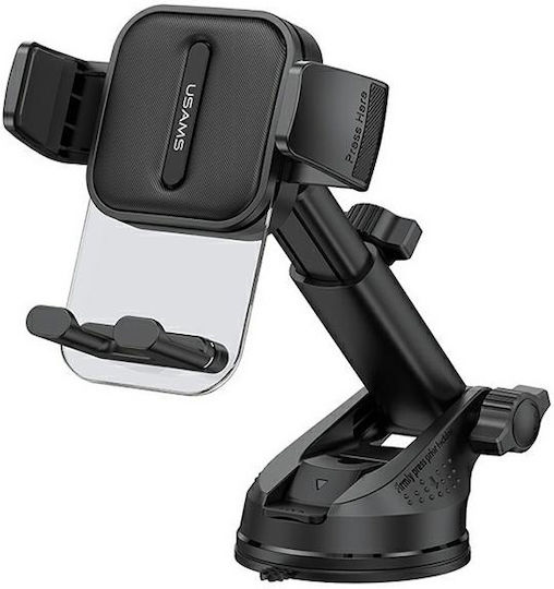 Usams Suport Auto Pentru Telefon 4.7" - 7.2" Negru