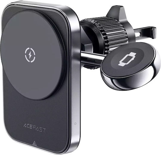 Acefast D18 Auto-Halterung mit Magsafe / Qi-Induktionsladegerät + USB-A USB-C Kabel - Schwarz Acefast D18 Auto-Halterung mit Magsafe / Qi-Induktionsladegerät + USB-A USB-C Kabel - Schwarz