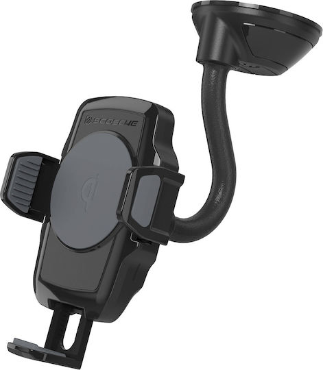 Scosche Stuckup Qi Wireless Charging Universal Window/Dash Βάση Κινητού με Ασύρματη Φόρτιση Μαύρη