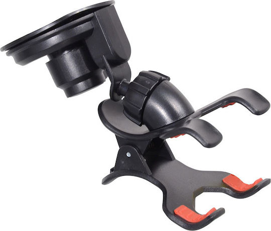 Compass Double Clips Gerätehalterung für Handy im Auto mit Clip-Peg Schwarz