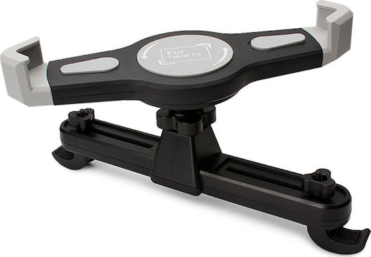 DeTech TAB3 Car Headrest Mount Mobile & Tablet Mount with Adjustable Hooks Black