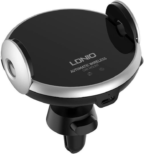 Ldnio MA02 Suport Pentru Telefon Mobil Cu Încărcare Wireless 15W Negru