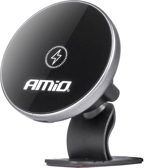 AMiO Βάση Κινητού με Ασύρματη Φόρτιση 15W Μαύρη AMiO Βάση Κινητού με Ασύρματη Φόρτιση 15W Μαύρη