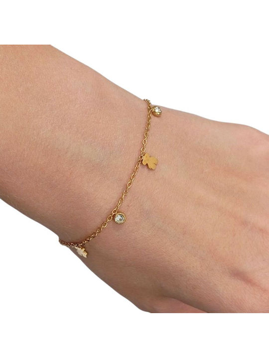 Women's Gold-Plated Stainless Steel Chain Bracelet