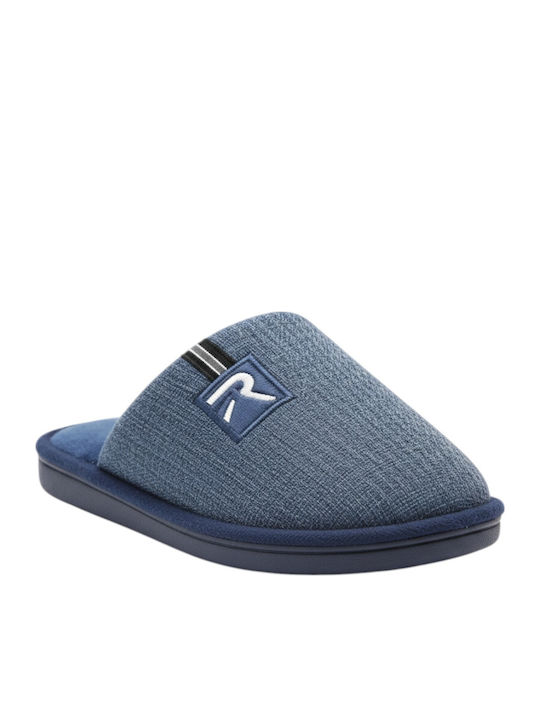 Blaue Herren Hausschuhe