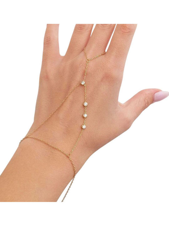 Damenarmband Aus Vergoldetem Stahl