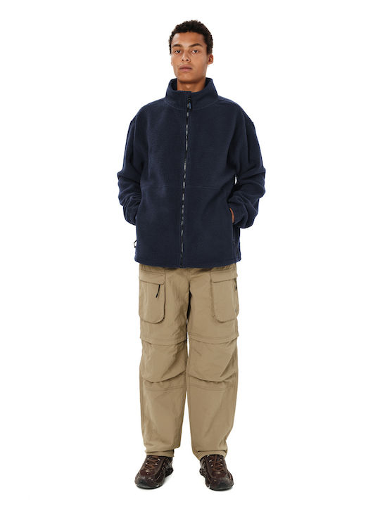 Ανδρική Ζακέτα Fleece Μπλε