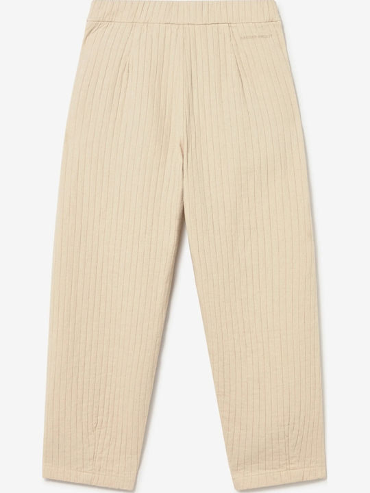 Kaotiko Men's Trousers with Straight Leg Style Ecru