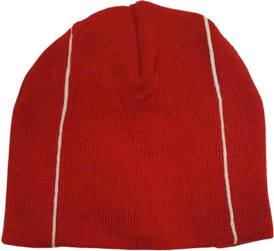 Unisex Beanie Gestrickte Mütze in Rot