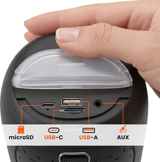 Bluetooth колонка с живот на батерията до 6 часа Черна
