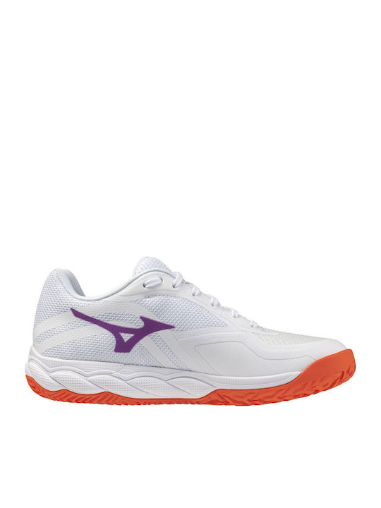 Mizuno Wave Enforce Court 2 Γυναικεία Παπούτσια Τένις Λευκά