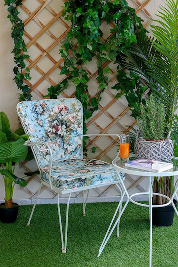 Be Comfy Floral Възглавници За Градински Столове Синя Цветна 8002 44x45см Be Comfy Floral Възглавници За Градински Столове Синя Цветна 8002 44x45см