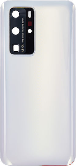 Задно стъклено капаче с камера обектив Huawei P40 Pro ледено бяло