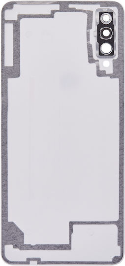 Backcover-Glas Samsung Galaxy A70 A705 2019 Aftermarket Plus Weiß