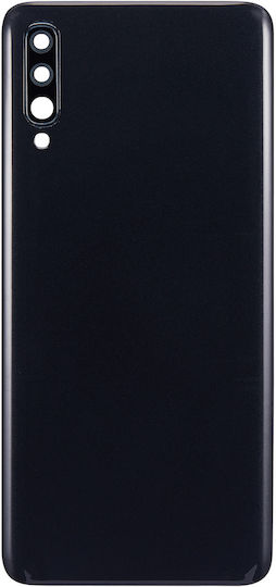 Задно стъклено капаче за Samsung Galaxy A70 A705 2019 Aftermarket Plus Черно