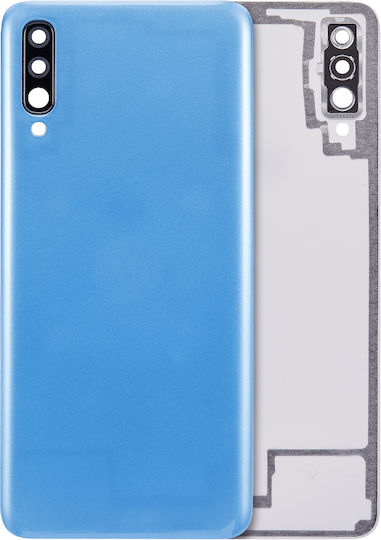 Back Cover Glass Samsung Galaxy A70 A705 2019 Aftermarket Plus Blue