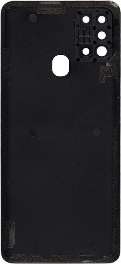 Back Cover Glass Camera Lens Samsung Galaxy A21s A217 2020 Aftermarket Plus Black