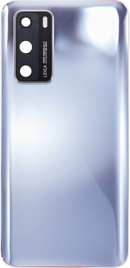 Back Cover Glass Camera Lens Huawei P40 Silver Frost