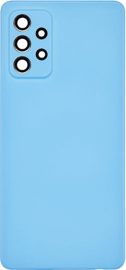 Заден стъклен капак Samsung Galaxy A72 A725 2021 Aftermarket Plus Страхотно Синьо