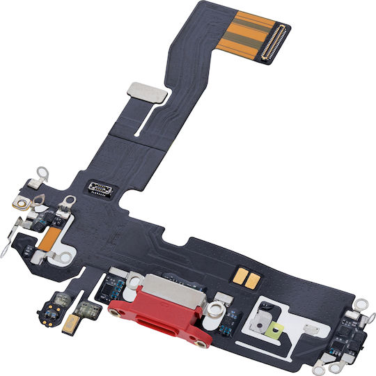 Charging Port Flex Cable Iphone 12 Aftermarket Plus Red