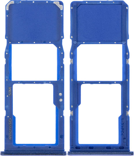 Single-SIM-Kartenhalter Samsung Galaxy A70 A705 2019 Blau