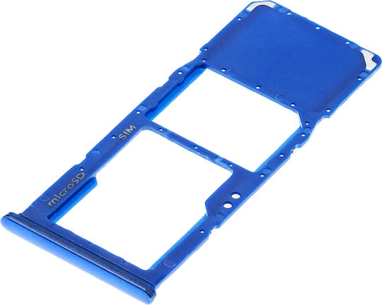 Single-SIM-Kartenhalter Samsung Galaxy A70 A705 2019 Blau