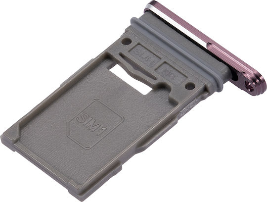 Single Sim Card Tray Samsung Galaxy S22 Ultra 5g Burgundy