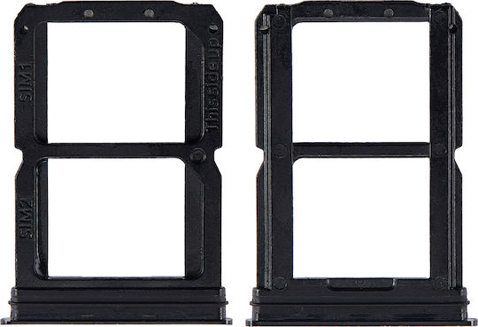 Dual Sim Card Tray Oneplus 6t A6010 A6013 Mirror Black