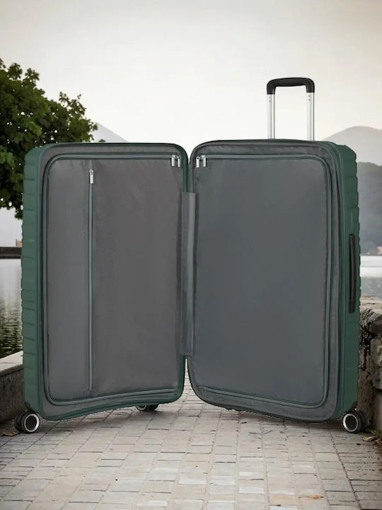 American Tourister Flytwist Large Hard Green Suitcase 78cm High