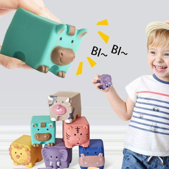 Силиконова играчка за подреждане една върху друга за 6+ месеца