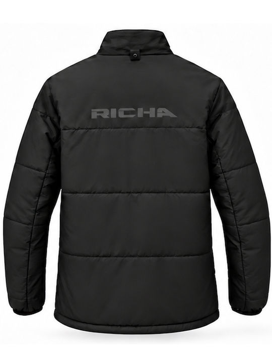 Stelios Men's Cordura 4-Season Waterproof Black Riding Jacket