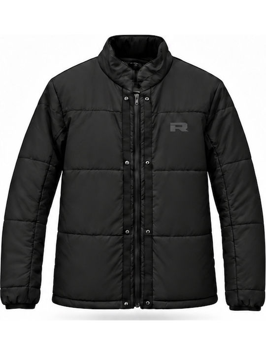 Stelios Men's Cordura 4-Season Waterproof Black Riding Jacket