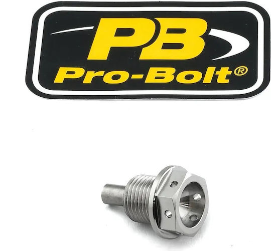 Pro Bolt Капачка за масло Мотоциклет Черен ALSUMP1215MAGBK