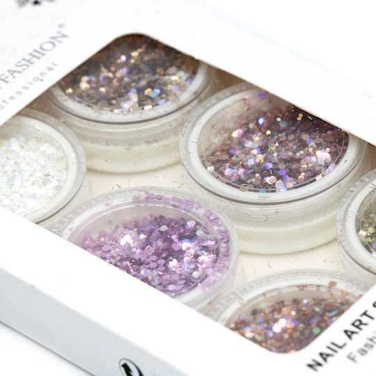 Global Fashion Nail Art Decorations Set No 12 6 Pcs