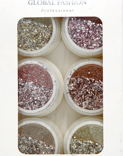 Global Fashion Nail Art Decor Set 6 Pieces 20806
