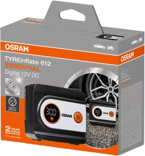 Osram TYREinflate 612 Essential Autoreifenpumpe 100PSI mit Kabel